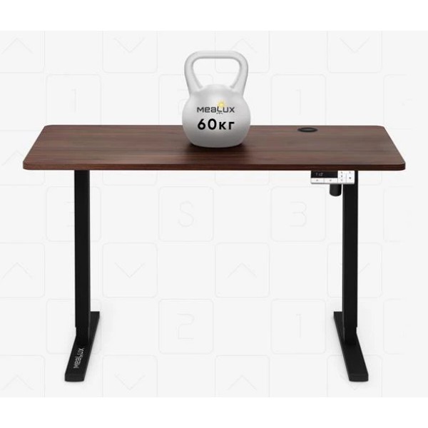 Фото - Стол с электрорегулировкой высоты Mealux PowerDesk Energy Walnut (EVO-201 Energy Walnut/B)